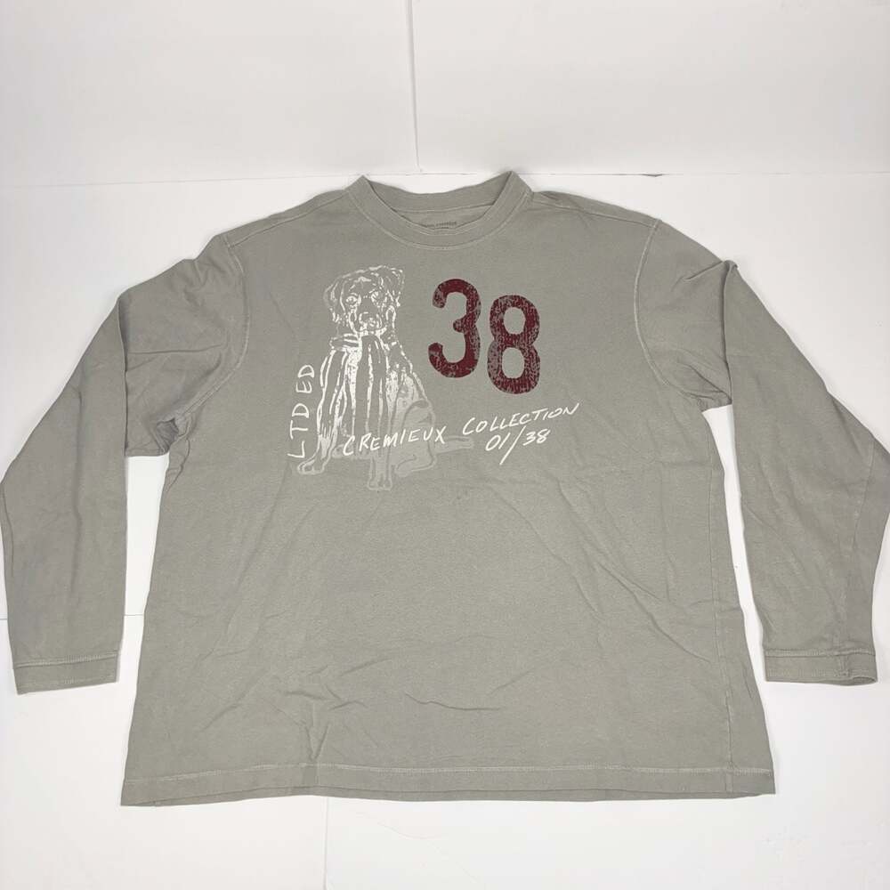 Daniel Cremieux Men Limited Edition Dog Graphic Long Sleeve T-Shirt XL
